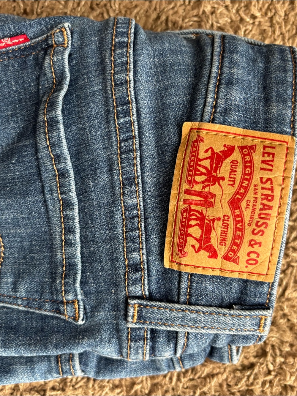 Levi's 711 Women's Skinny Jeans - Blue - Picture 6 of 6